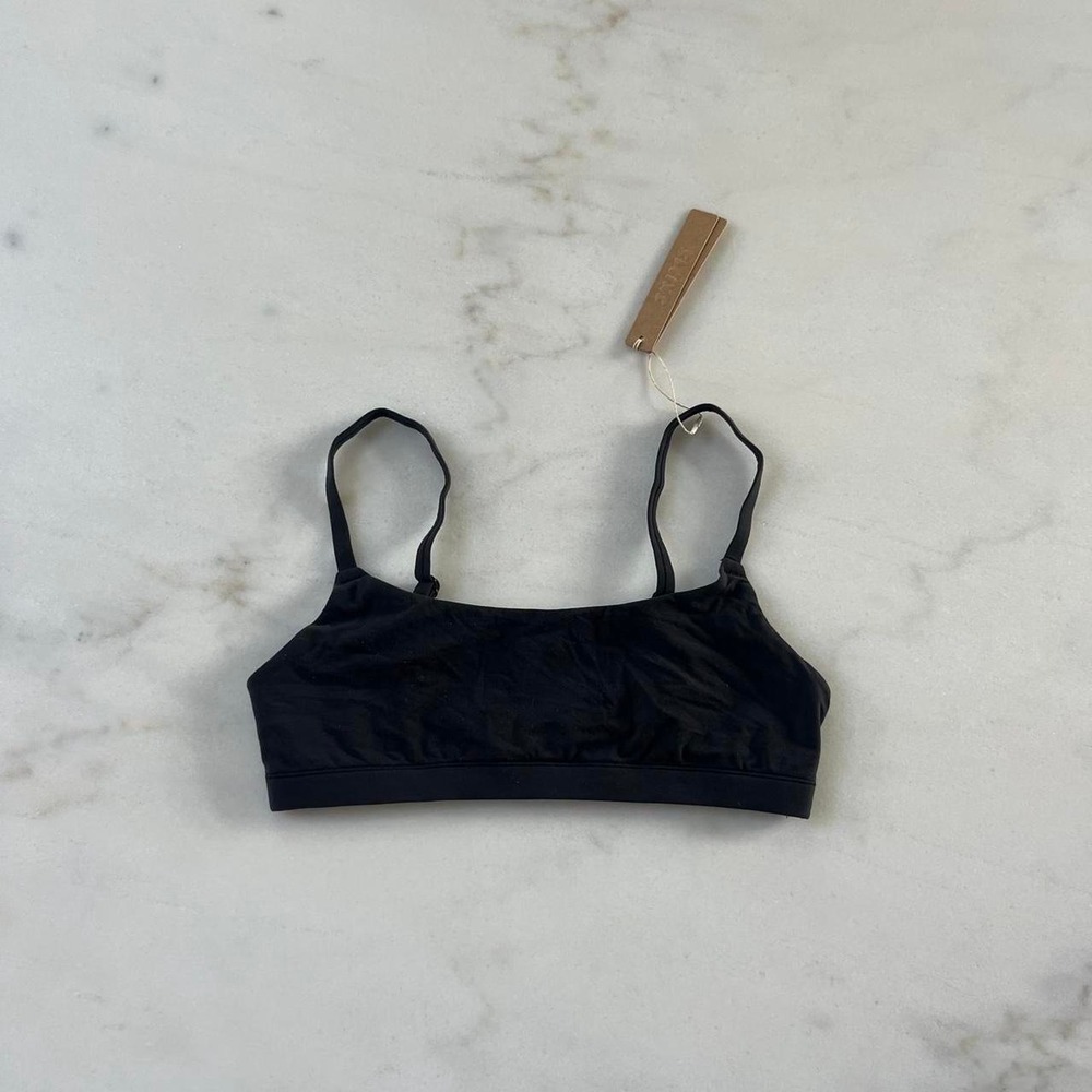 Skims Fits Everybody Scoop Bralette Onyx Black BR-SCN-2025 Small NWT